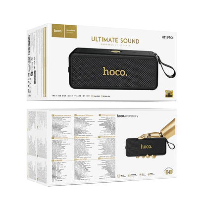 Tragbarer Bluetooth-Lautsprecher HOCO HT1 Pro, 16W, TWS, Schwarz