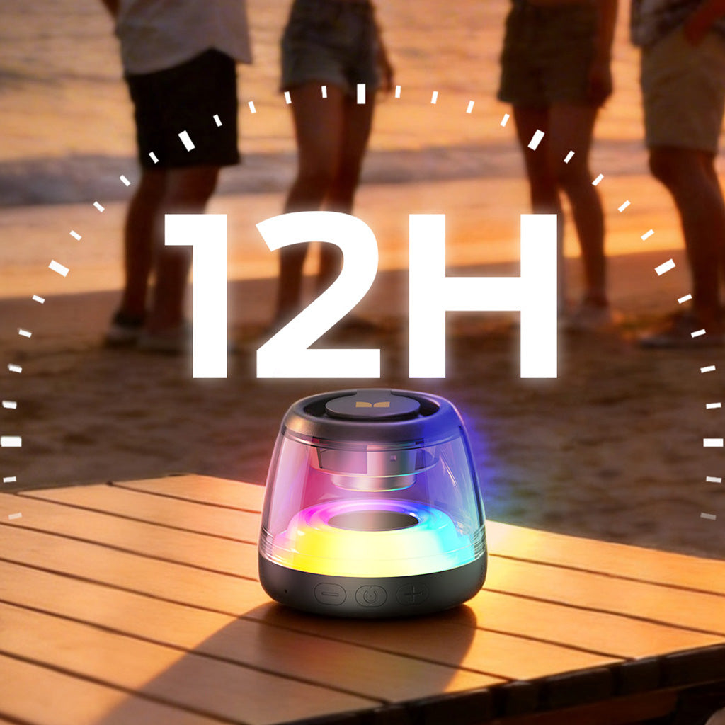 Tragbarer Bluetooth-Lautsprecher Monster Mag Flux, 5W, TWS, RGB, Schwarz