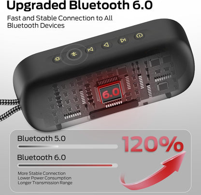 Tragbarer Bluetooth-Lautsprecher Monster S150 Plus, 40W, TWS, RGB, wasserdicht, schwarz