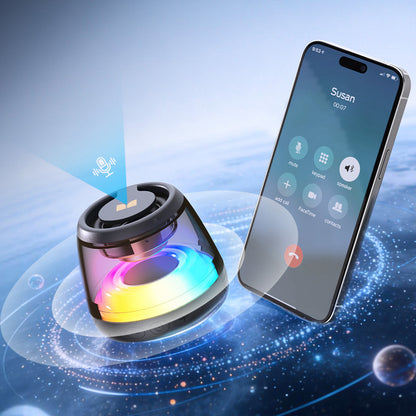 Tragbarer Bluetooth-Lautsprecher Monster Mag Flux, 5W, TWS, RGB, Schwarz
