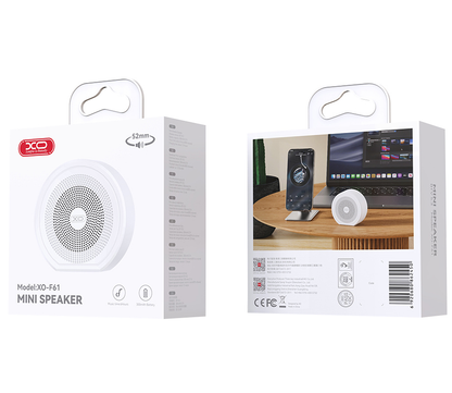 Tragbarer Bluetooth-Lautsprecher XO Design F61, 3 W, TWS, Weiß