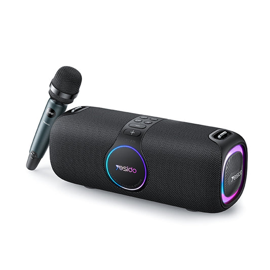 Bluetooth-Lautsprecher Yesido YSW21 Karaoke, 120W, RGB, wasserdicht, Schwarz