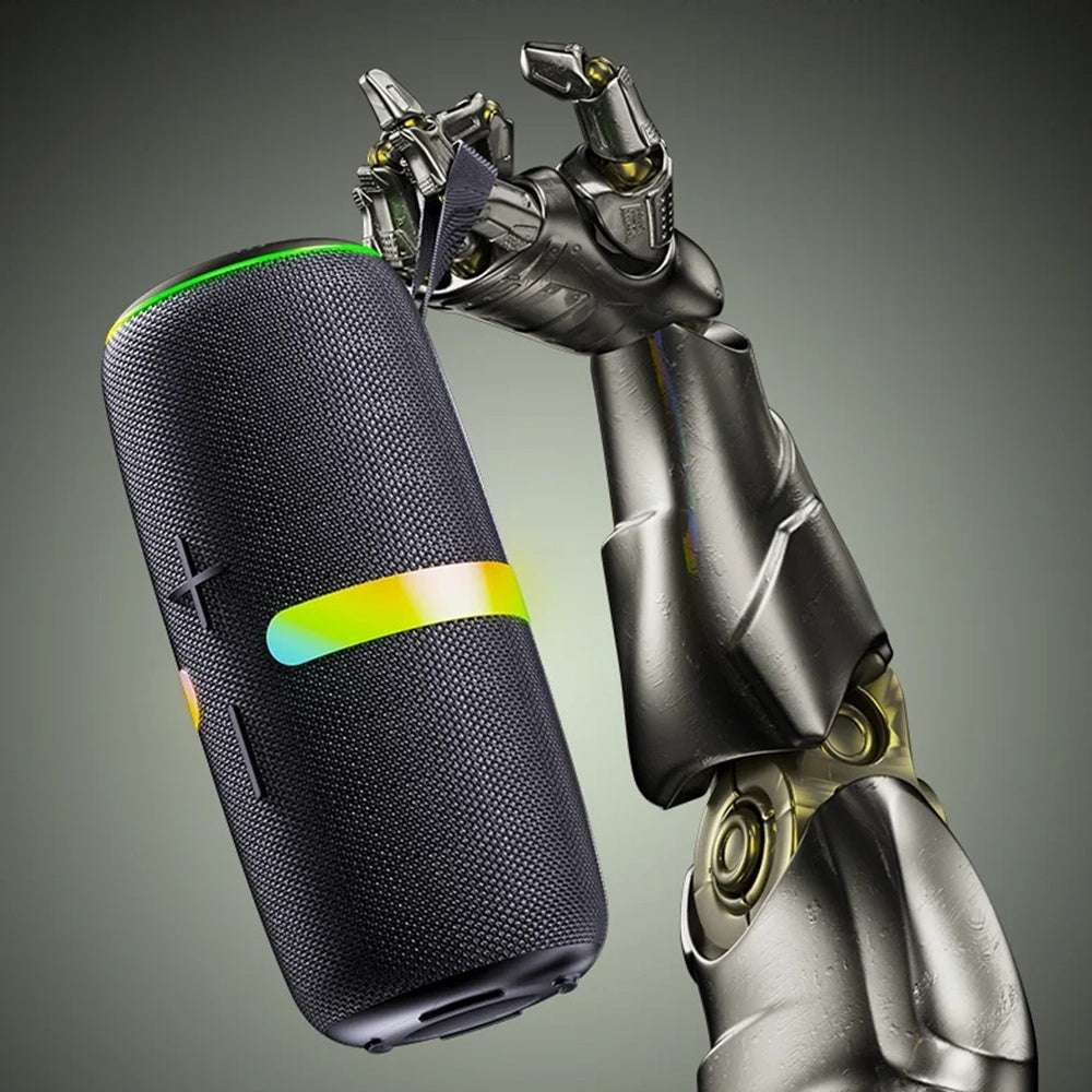 Yesido YSW22 Portable Bluetooth Speaker, 30W, RGB, Waterproof, Black