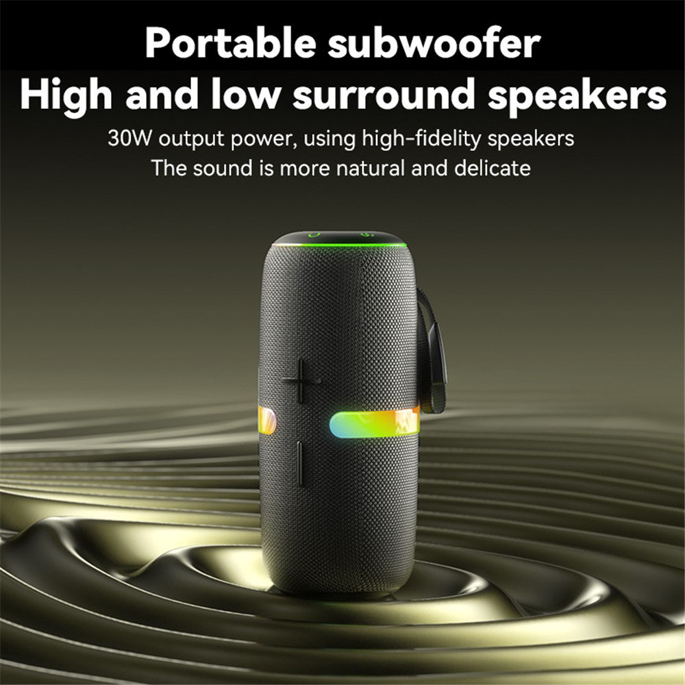 Tragbarer Bluetooth-Lautsprecher Yesido YSW22, 30W, RGB, wasserdicht, Schwarz