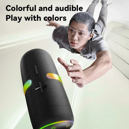 Tragbarer Bluetooth-Lautsprecher Yesido YSW22, 30W, RGB, wasserdicht, Schwarz