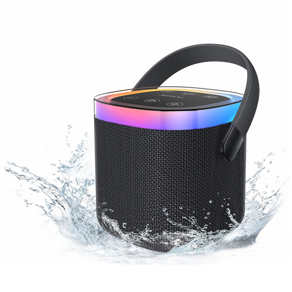 Tragbarer Bluetooth-Lautsprecher Yesido YSW25, 5W, RGB, Schwarz