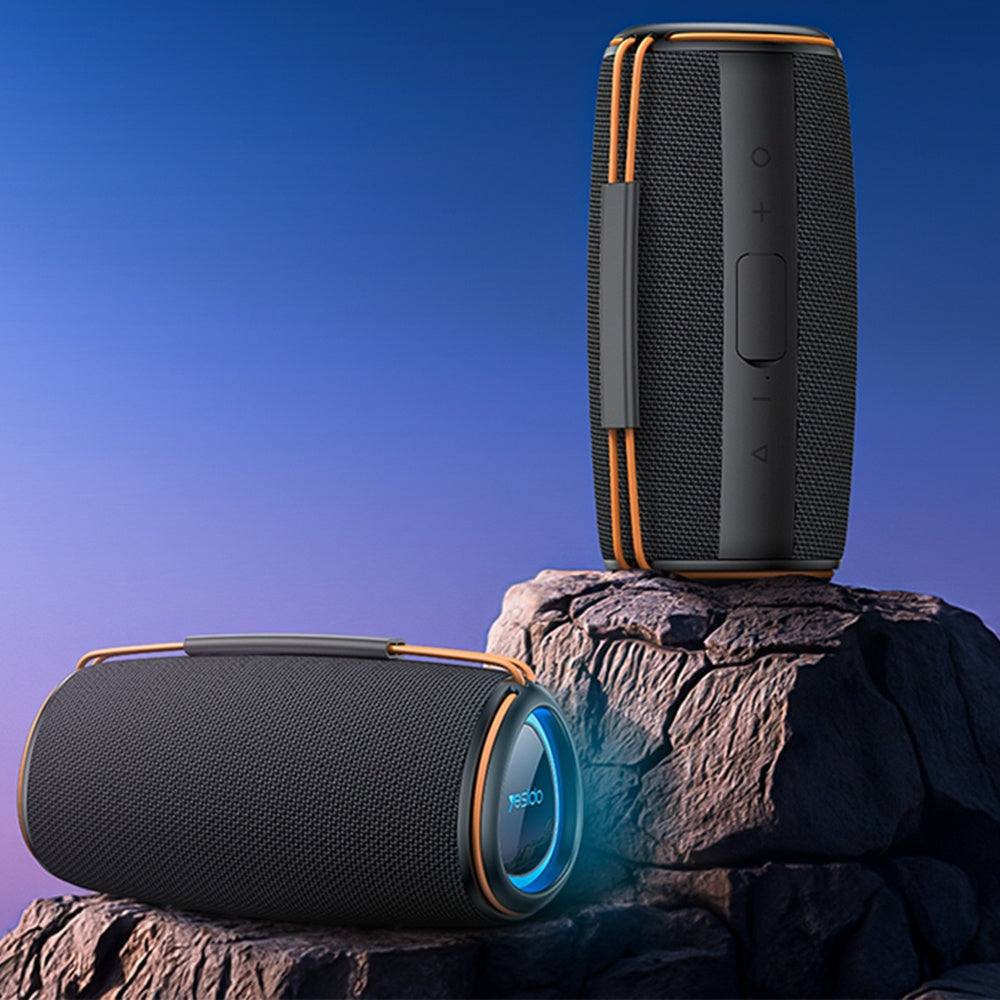 Tragbarer Bluetooth-Lautsprecher Yesido YSW38, 30W, TWS, RGB, Schwarz