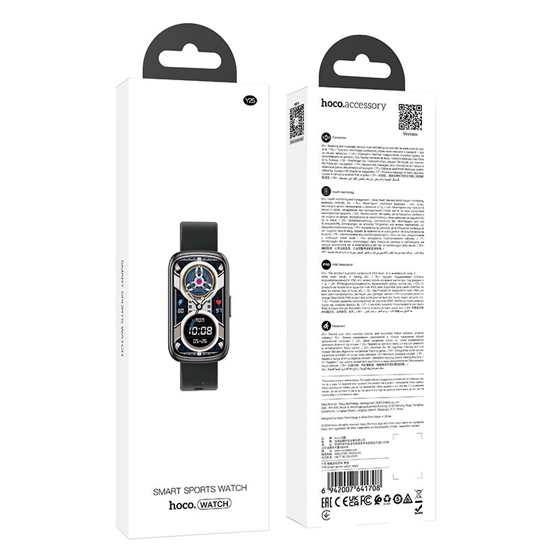 Fitnessarmband HOCO Y25, Schwarz