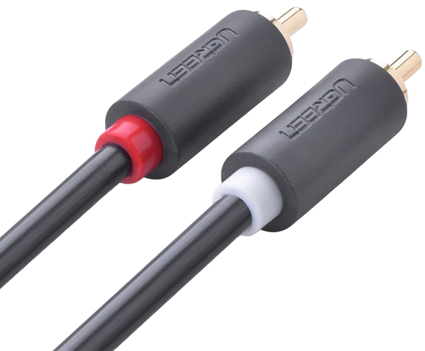 Audio-Kabel UGREEN AV104, 2 x RCA - 2 x RCA, 5m, Schwarz