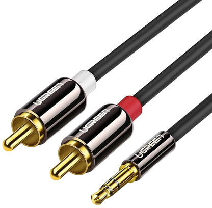 Audio-Kabel 3.5mm - 2 x RCA UGREEN AV116, 5m, Schwarz
