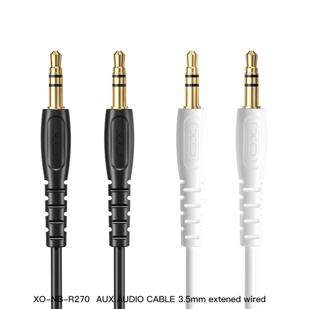 Audio-Kabel 3.5mm - 3.5mm XO Design NB-R270, 1m, Weiß