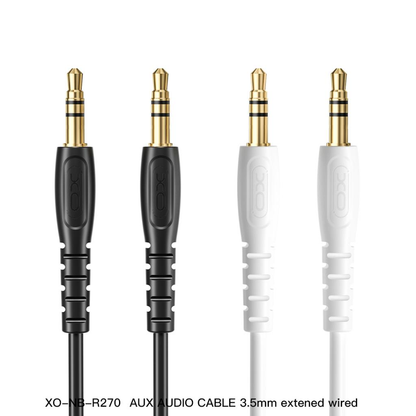 Audio-Kabel 3.5mm - 3.5mm XO Design NB-R270, 1m, Weiß