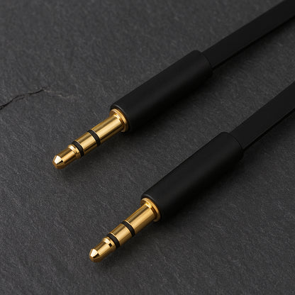 Audio-Kabel 3.5mm - 3.5mm Fixed, 1m, Schwarz