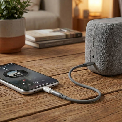 Audio Kabel 3.5mm - 3.5mm Techsuit AC3 SoundFlex, 1m, Grau