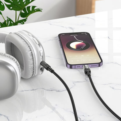 Audio-Kabel Lightning - 3,5mm HOCO UPA27, 1,2m, Schwarz