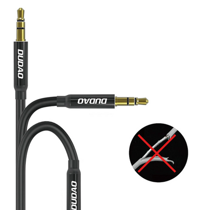 3,5-mm-Audiokabel - 3,5 mm Dudao L12s, 1 m, Schwarz