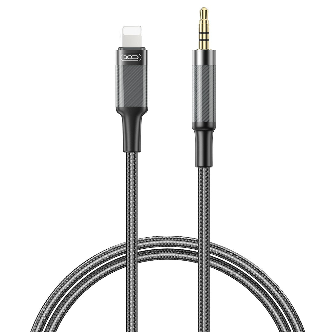 Audio-Kabel Lightning - 3.5mm XO Design NB-R279A, 1m, Schwarz