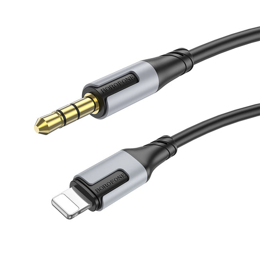 Lightning Audio Cable - 3.5mm Borofone BL19 Creator, 1m, Black
