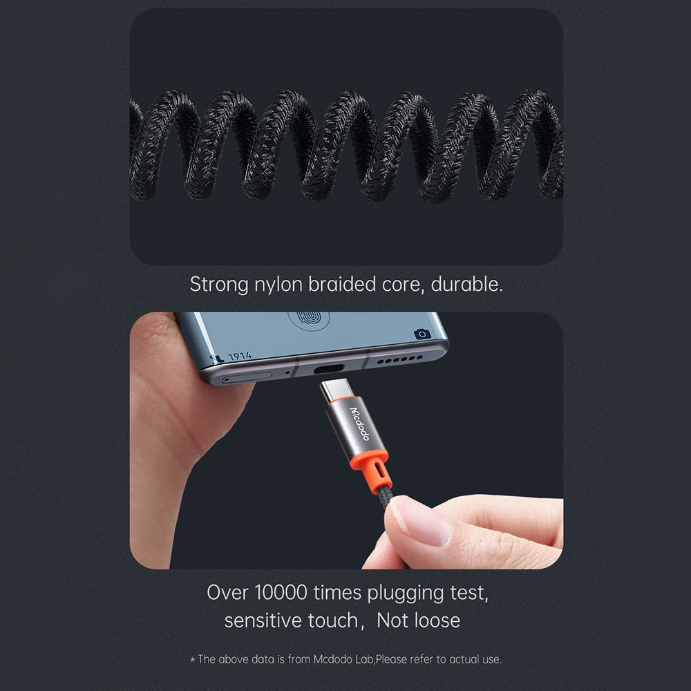 Audio-Kabel USB-C - 3,5mm McDodo CA-0900, 1,8m, Schwarz