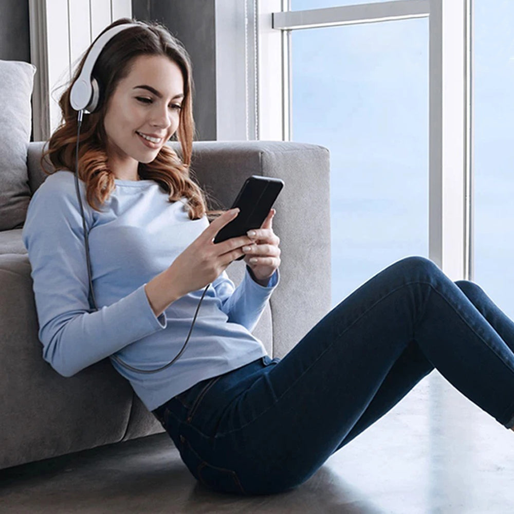 Audio-Kabel USB-C - 3.5mm Techsuit AC9 SoundShell, 1.5m, Grau