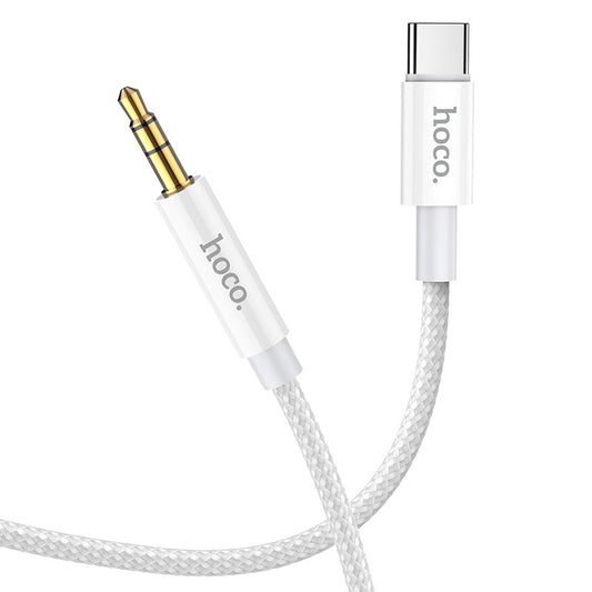 Audio-Kabel USB-C - 3,5mm HOCO UPA19, 1m, Silber