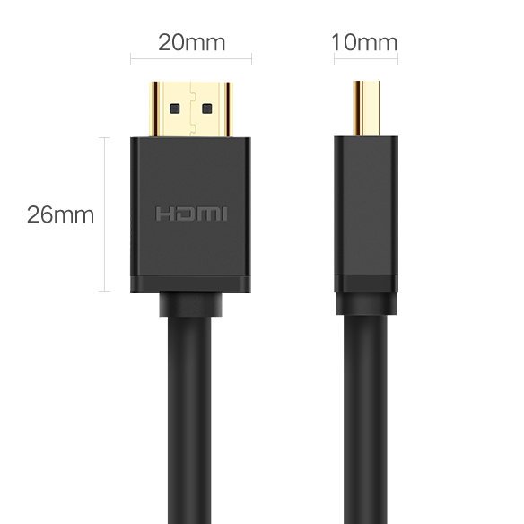 UGREEN HD104 Videokabel, HDMI - HDMI, 4K, 2m, Schwarz