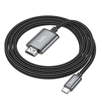 USB-C to HDMI Audio and Video Cable HOCO UA27, 2m, Grey