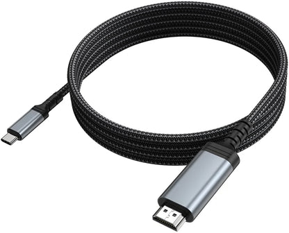 Audio- und Videokabel USB-C - HDMI HOCO UA43, 1,8 m, Grau
