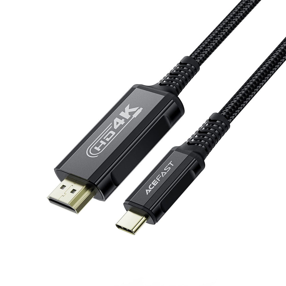 Audio- und Videokabel USB-C - HDMI Acefast C1-10, 1,8m, Schwarz