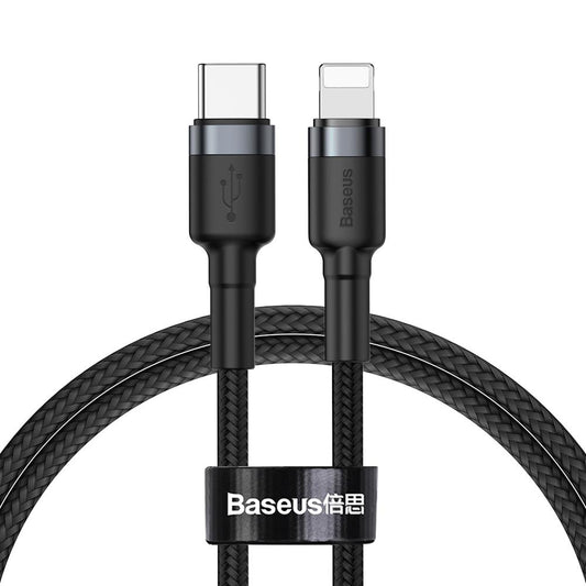 Daten- und Ladekabel USB-C - Lightning Baseus Cafule, 18W, 1m, Grau CATLKLF-G1 CATLKLF-G1