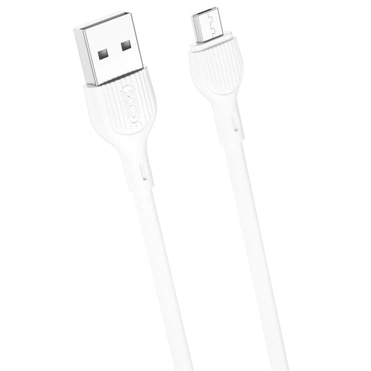 USB-A - microUSB Lade- und Datenkabel XO Design NB200, 10W, 1m, Weiß