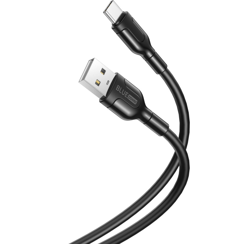 Daten- und Ladekabel USB-A - USB-C BLUE Power BLUE Power BNB212, 18W, 1m, Schwarz