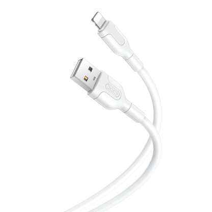 XO Design NB212 USB-A auf Lightning Kabel 18W 1m | Weiß | Silikon