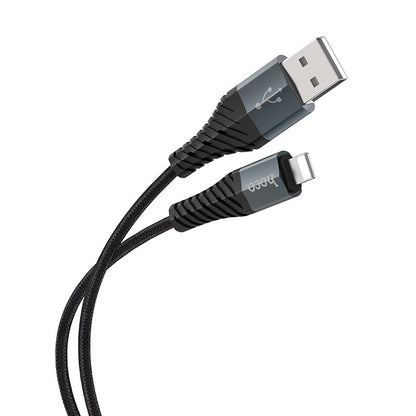 Daten- und Ladekabel USB-A - Lightning HOCO X38 Cool, 18W, 1m, Schwarz 