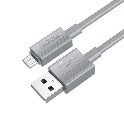 USB-A to microUSB Data and Charging Cable HOCO X107, 18W, 1m, Gray
