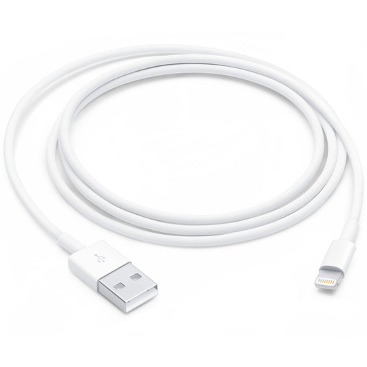USB-A - Lightning Lade- und Datenkabel Apple A1480, 18W, 1m, Weiß MUQW3ZM/A