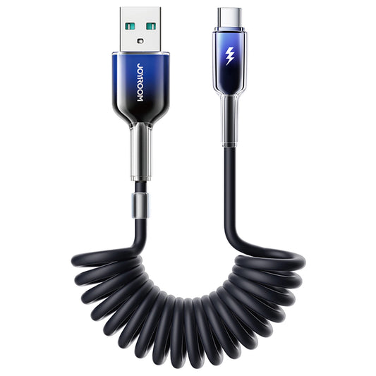 USB-A - USB-C Daten- und Ladekabel Joyroom S-A43 Crystal, 60W, 1,5m, Schwarz