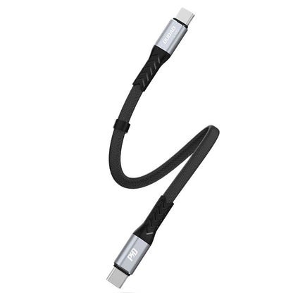 Daten- und Ladekabel USB-C - USB-C Dudao L10C, 100W, 0.23m, Schwarz