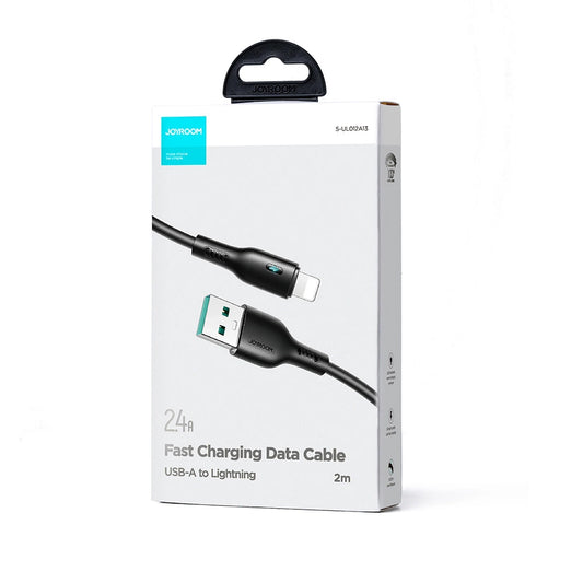 USB-A - Lightning Lade- und Datenkabel Joyroom A13, 18W, 2m, Schwarz