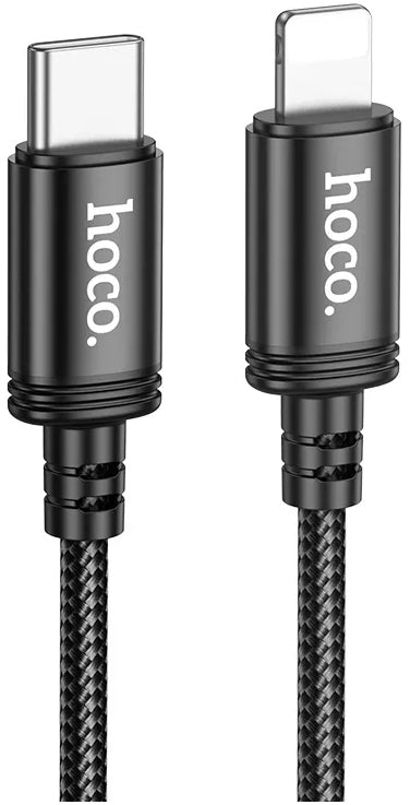 USB-C - Lightning Daten- und Ladekabel HOCO X89, 27W, 2m, Schwarz