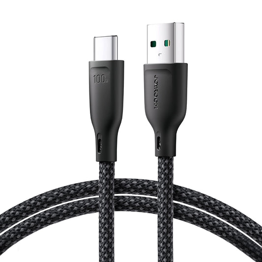USB-A - USB-C Daten- und Ladekabel Joyroom Multi-Color S-A34, 100W, 1m, Schwarz