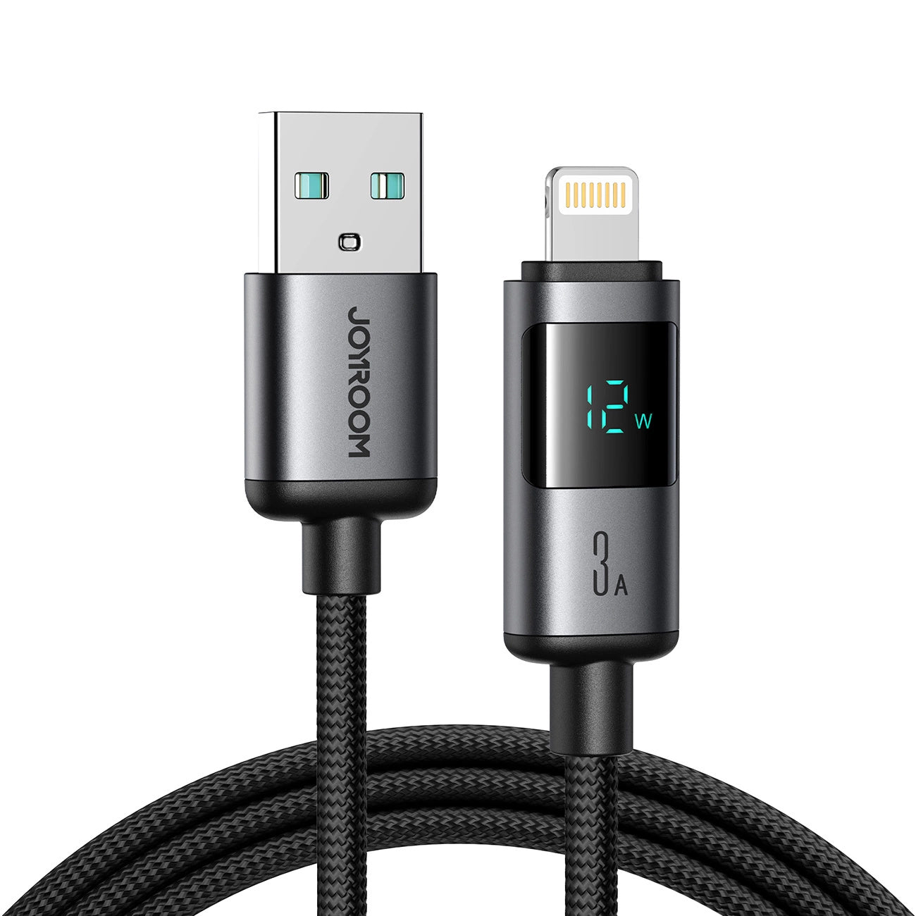 Daten- und Ladekabel USB-A - Lightning Joyroom S-A16 Pro Prism Display, 12W, 1.2m, Schwarz