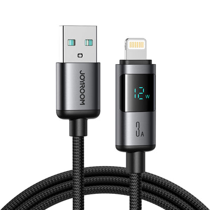 Daten- und Ladekabel USB-A - Lightning Joyroom S-A16 Pro Prism Display, 12W, 1.2m, Schwarz
