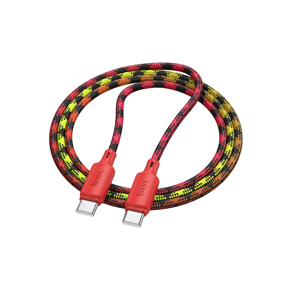Daten- und Ladekabel USB-C - USB-C HOCO X116, 60W, 1m, Rot