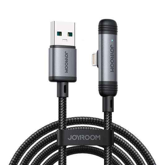 Daten- und Ladekabel USB-A - USB-C Joyroom S-A56 EnjoyX Angled, 20W, 1.2m, Schwarz