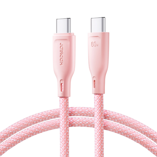 USB-C Daten- und Ladekabel - USB-C Joyroom S-A34, 60W, 1m, Rosa
