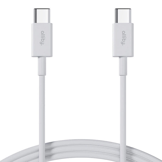 USB-C to USB-C Data and Charging Cable - Allity. AUC-03, 100W, 2m, White