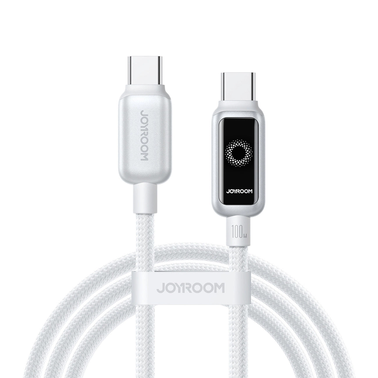 Daten- und Ladekabel USB-C - USB-C Joyroom S-A55 StarFlight Display, 100W, 1.2m, Weiß