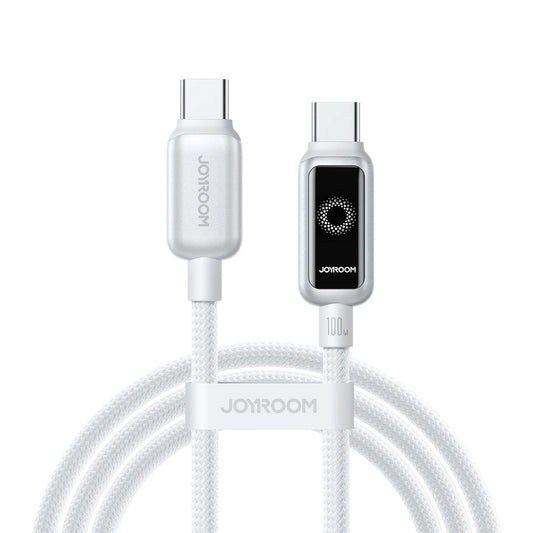 Daten- und Ladekabel USB-C - USB-C Joyroom S-A55 StarFlight Display, 100W, 1.2m, Weiß