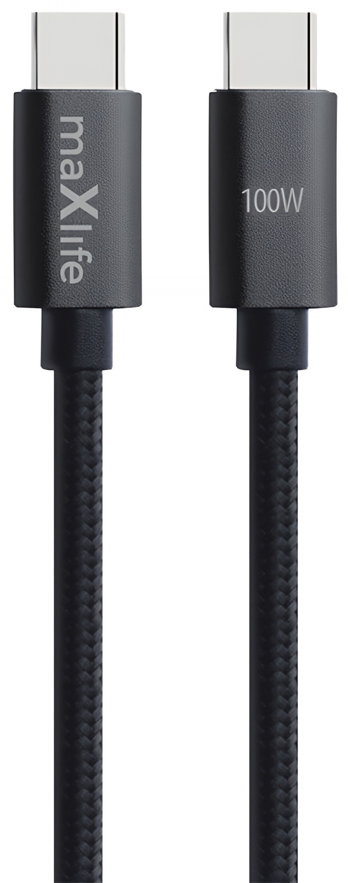 USB-C Data and Charging Cable - USB-C MaXlife MXUC-12, 100W, 1m, Black